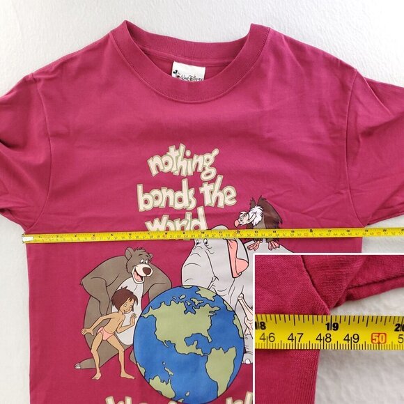 Disney World Animal Kingdom Vintage T-Shirt Jungle Book Friendship 90s Medium - Picture 5 of 11